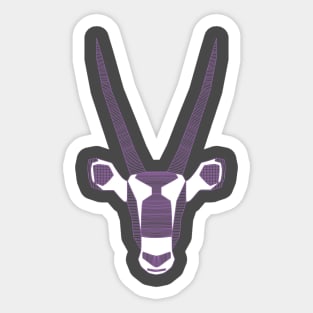 Geometric gemsbok Sticker